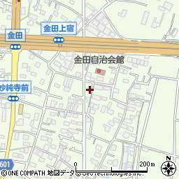 神奈川県厚木市金田446-15周辺の地図