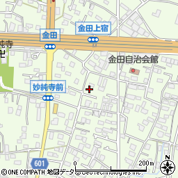 神奈川県厚木市金田451周辺の地図