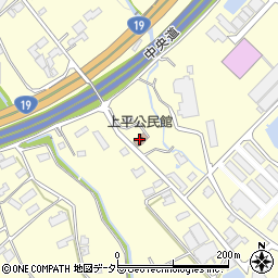 上平公民館周辺の地図