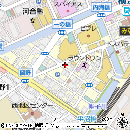 眼鏡市場横浜西口本店周辺の地図