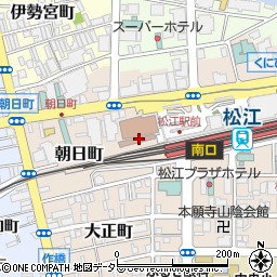 しまね若年者就業支援センター周辺の地図