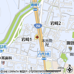 中部三菱自動車販売　岐阜北店周辺の地図