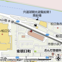 松江地方法務局　子どもの人権１１０番周辺の地図