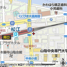 ＲＩＮＲＩＮ松江店周辺の地図