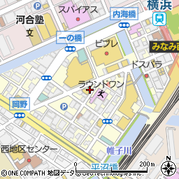 ウニラーメン 太陽ホエール 横浜南幸店周辺の地図