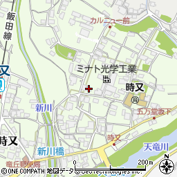 長野県飯田市時又290周辺の地図