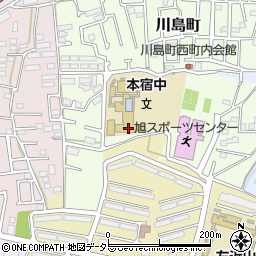 横浜市立本宿中学校周辺の地図