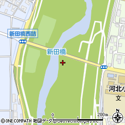 新田橋周辺の地図