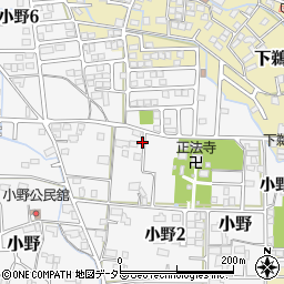 岐阜県岐阜市小野586-3周辺の地図