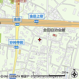 神奈川県厚木市金田448周辺の地図