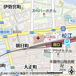 松江テルサ　ドームシアター周辺の地図