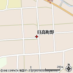 兵庫県豊岡市日高町野113周辺の地図