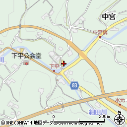 長野県飯田市上久堅下平445-1周辺の地図