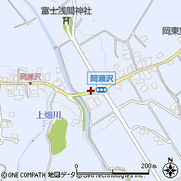 東岡瀬沢周辺の地図