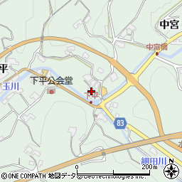 長野県飯田市上久堅下平441周辺の地図