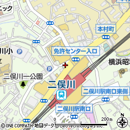旭警察署二俣川交番周辺の地図