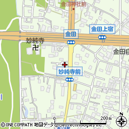 神奈川県厚木市金田299-8周辺の地図