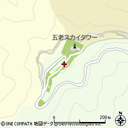 五老ヶ岳公園山頂広場トイレ２周辺の地図