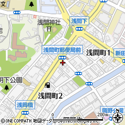 プレール・ドゥーク横濱浅間町周辺の地図