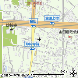 神奈川県厚木市金田465-1周辺の地図