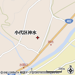 兵庫県美方郡香美町小代区神水周辺の地図