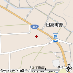 兵庫県豊岡市日高町野427周辺の地図
