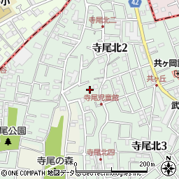 綾瀬市　寺尾児童館周辺の地図