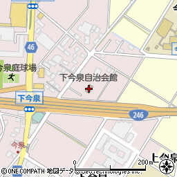 下今泉自治会館周辺の地図