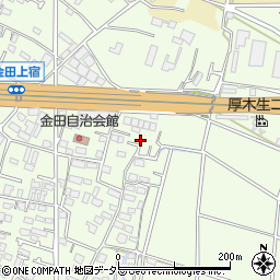 神奈川県厚木市金田705周辺の地図