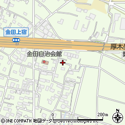 神奈川県厚木市金田697-2周辺の地図