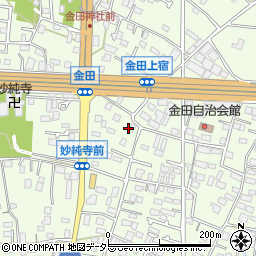 神奈川県厚木市金田463周辺の地図