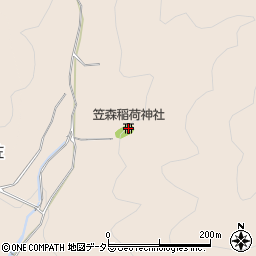 笠森稲荷神社周辺の地図