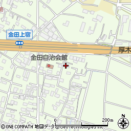 神奈川県厚木市金田697-1周辺の地図