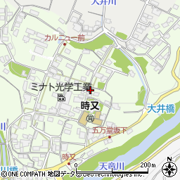 長野県飯田市時又周辺の地図