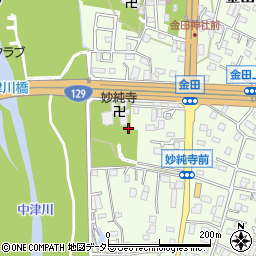 神奈川県厚木市金田296周辺の地図