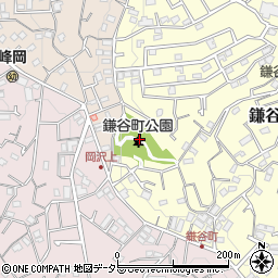 鎌谷町公園周辺の地図