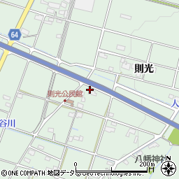 岐阜県美濃加茂市下米田町則光周辺の地図