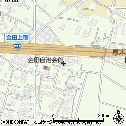 神奈川県厚木市金田698周辺の地図