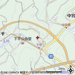 長野県飯田市上久堅下平439周辺の地図