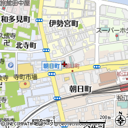 島根県松江市朝日町498-1周辺の地図