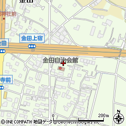 神奈川県厚木市金田687周辺の地図