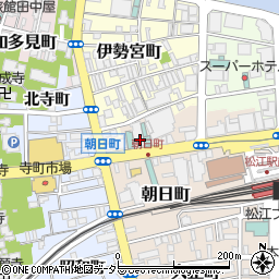 島根県松江市朝日町498-6周辺の地図