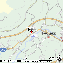 長野県飯田市上久堅下平225周辺の地図