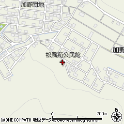 松風苑公民館周辺の地図