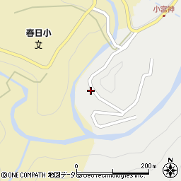 岐阜県揖斐郡揖斐川町春日小宮神1161周辺の地図