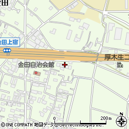 神奈川県厚木市金田699周辺の地図