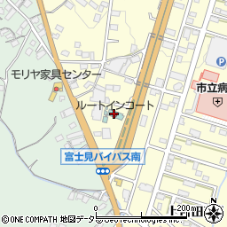 ホテルルートインコート富士吉田周辺の地図