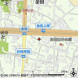 神奈川県厚木市金田487周辺の地図