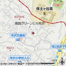 神奈川県横浜市旭区市沢町118-7周辺の地図