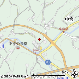 長野県飯田市上久堅下平450周辺の地図